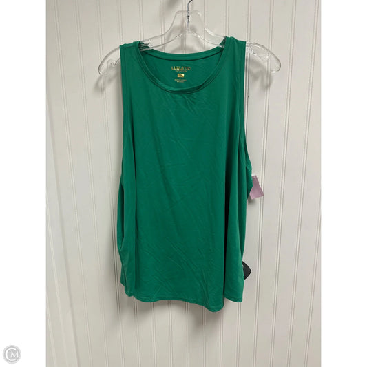 Top Sleeveless Designer By Lilly Pulitzer In Green, Size: 1x