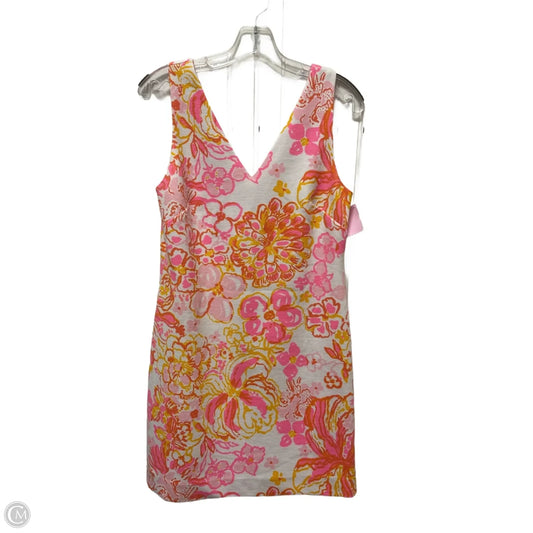 Dress Designer By Lilly Pulitzer In Pink & White, Size: S