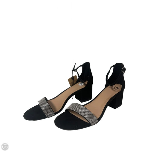 Sandals Heels Block By Madden Nyc In Black, Size: 9.5