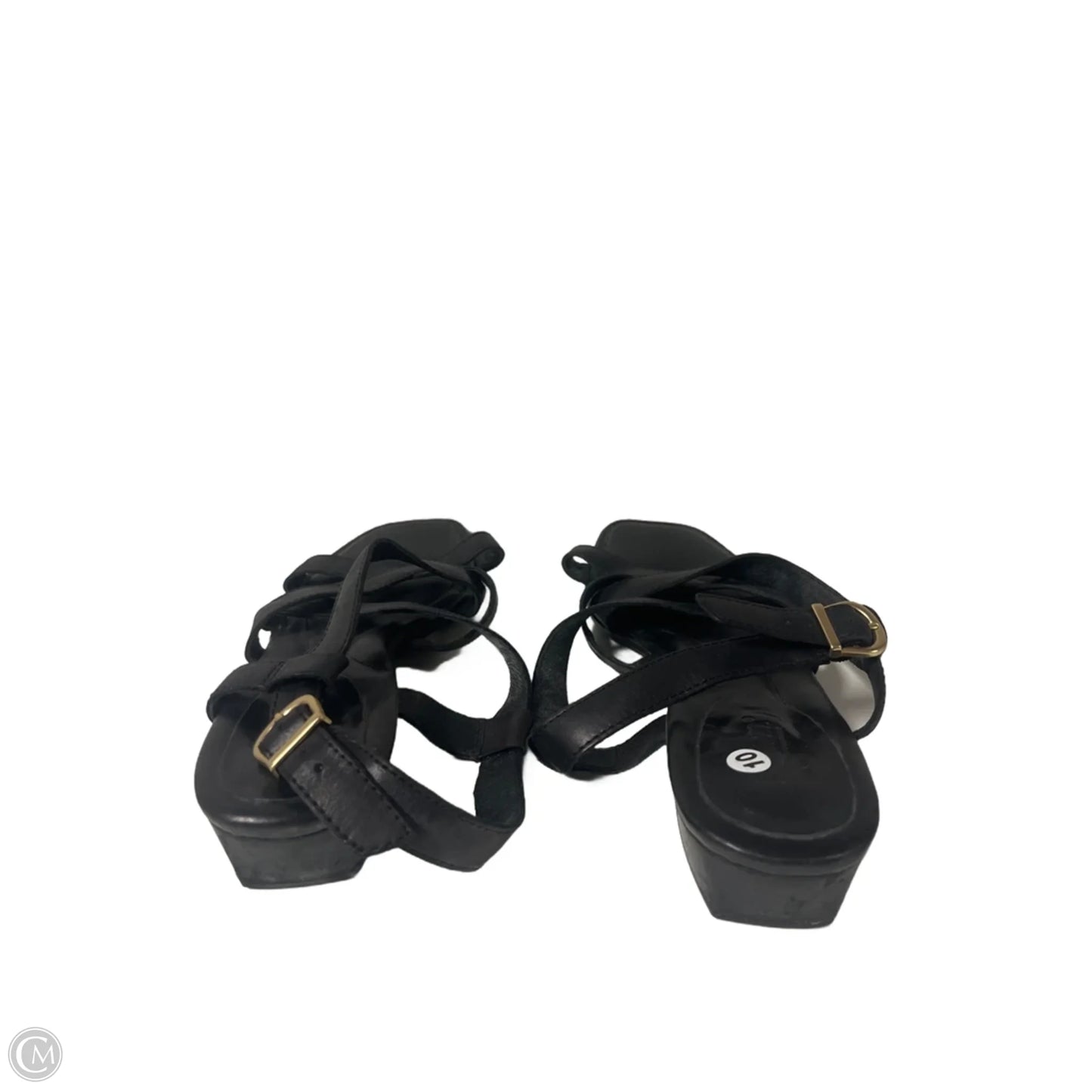 Sandals Heels Block By Born In Black, Size: 10