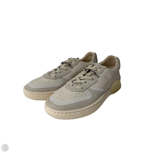 Shoes Designer By Coach In Grey & Pink, Size: 8