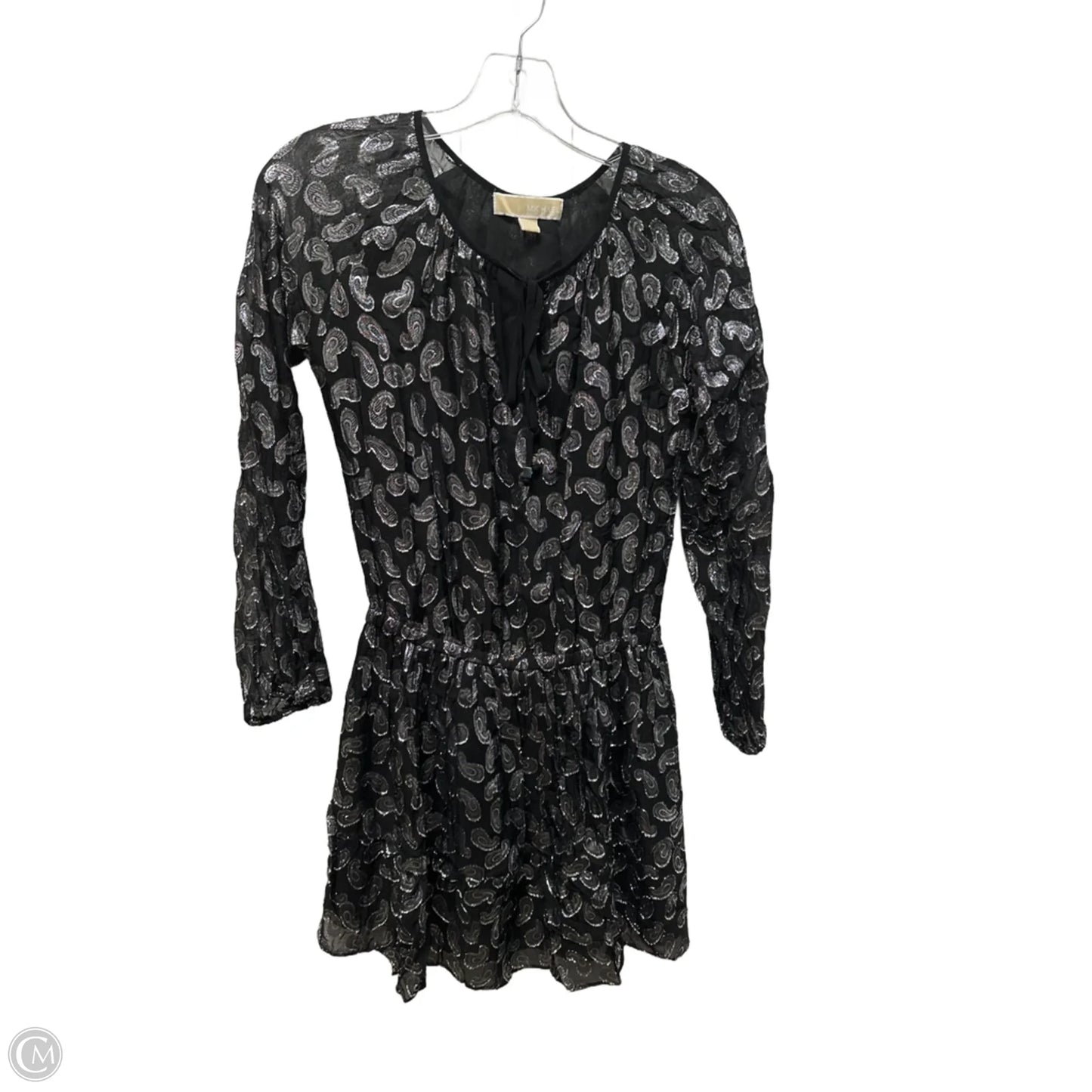 Dress Party Short By Michael By Michael Kors In Black & Silver, Size: Xs