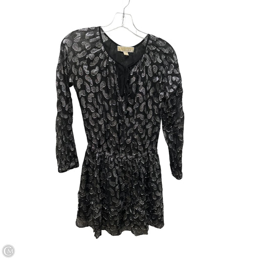 Dress Party Short By Michael By Michael Kors In Black & Silver, Size: Xs