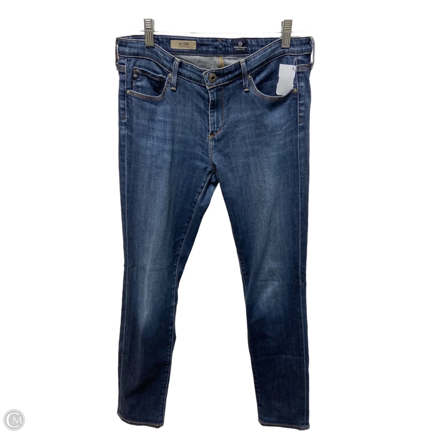 Jeans Skinny By Adriano Goldschmied In Blue Denim, Size: 6