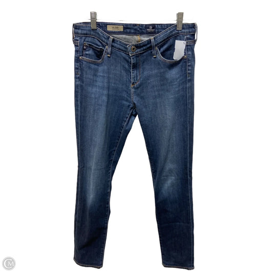 Jeans Skinny By Adriano Goldschmied In Blue Denim, Size: 6