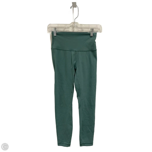 Athletic Leggings Capris By Lululemon In Teal, Size: S