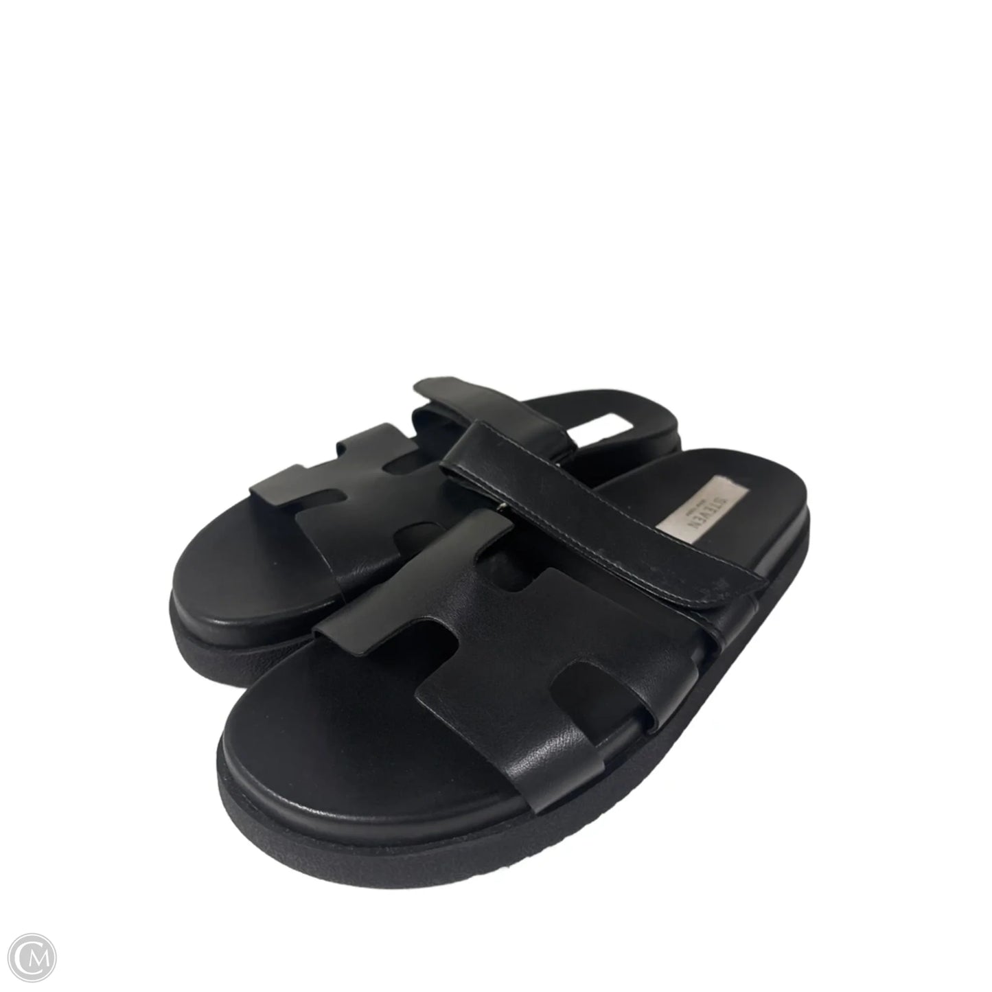 Sandals Flats By Clothes Mentor In Black, Size: 8.5