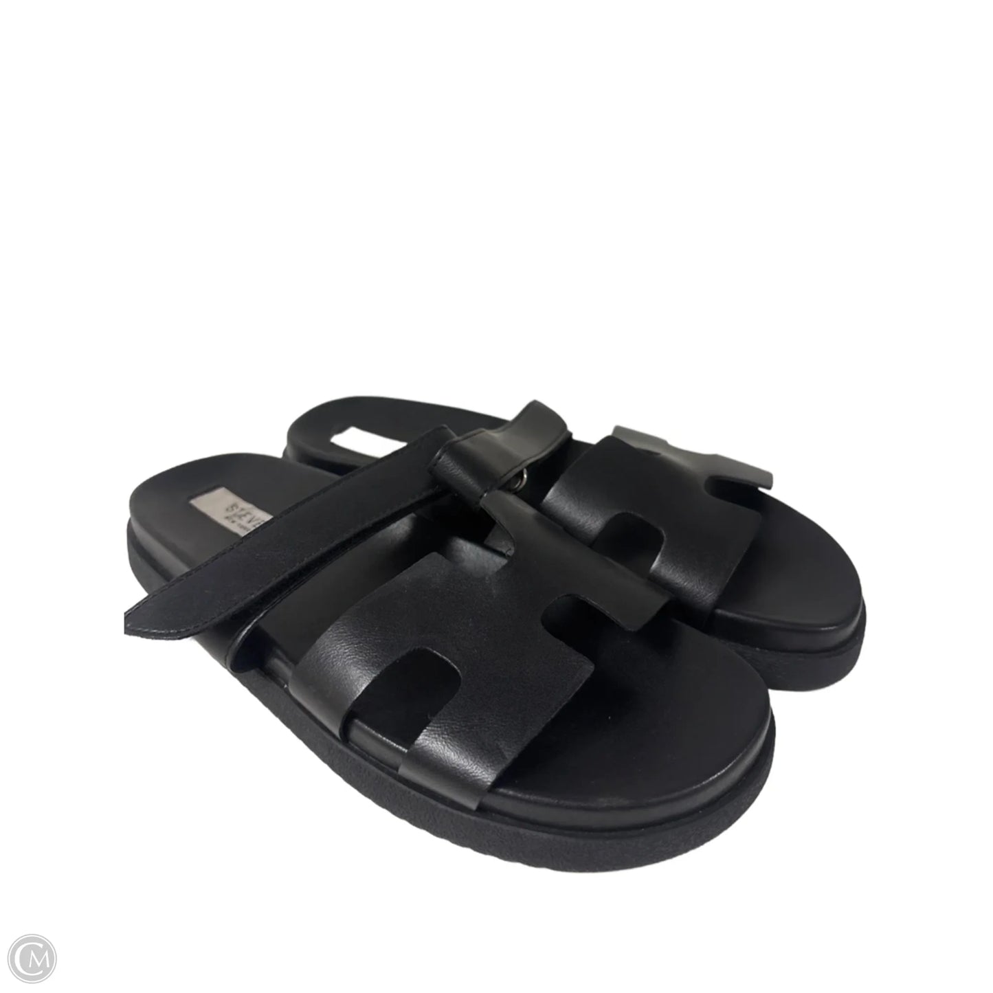 Sandals Flats By Clothes Mentor In Black, Size: 8.5