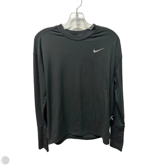 Athletic Top Long Sleeve Crewneck By Nike In Black, Size: Sp