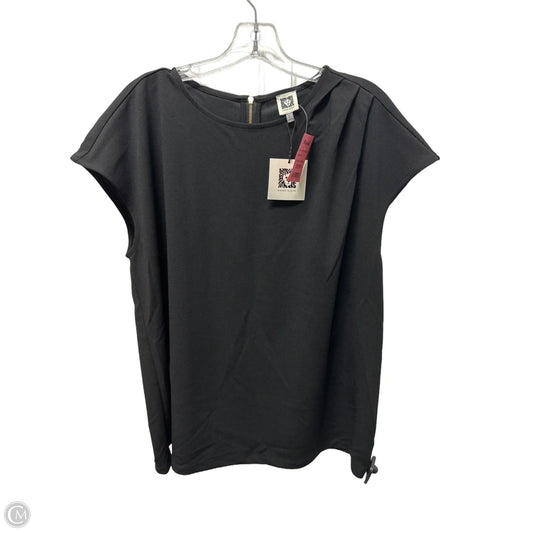 Top Sleeveless By Anne Klein In Black, Size: Xl