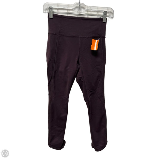 Athletic Leggings Capris By Lululemon In Purple, Size: Xs