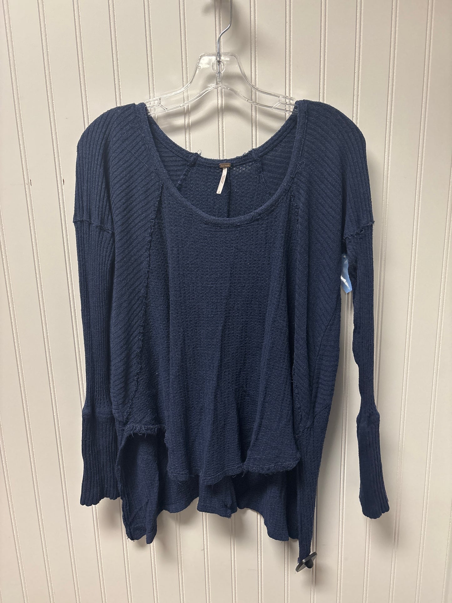 Top Long Sleeve By Free People In Navy, Size: Sp