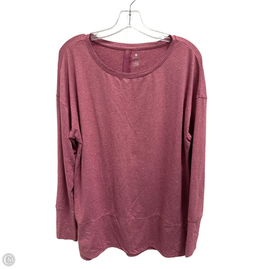 Athletic Top Long Sleeve Crewneck By Apana In Pink, Size: Xl