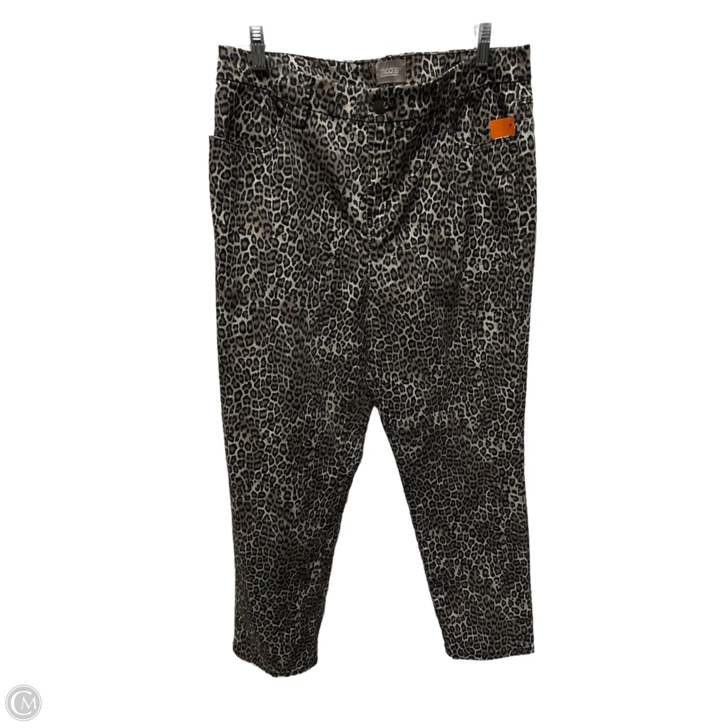 Jeans Skinny By Chicos In Animal Print, Size: 12