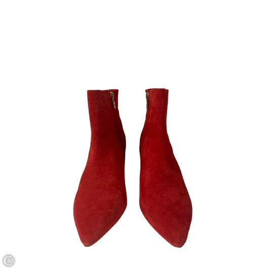Boots Ankle Heels By Antonio Melani In Red, Size: 8