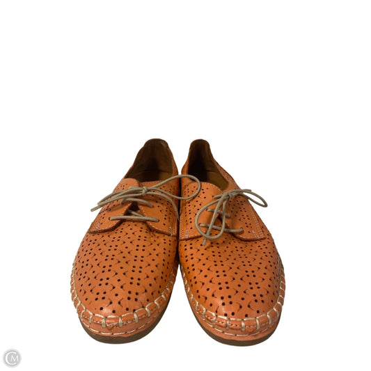 Shoes Flats By Clothes Mentor In Orange, Size: 7.5