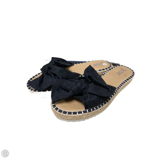 Sandals Flats By Brash In Black, Size: 9