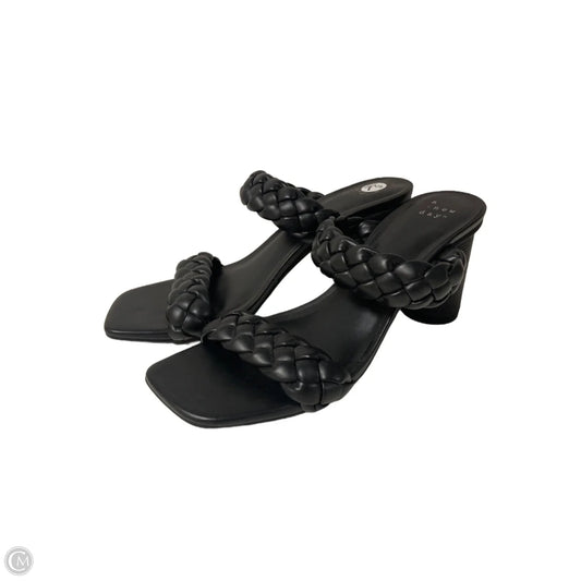 Sandals Heels Block By A New Day In Black, Size: 7.5