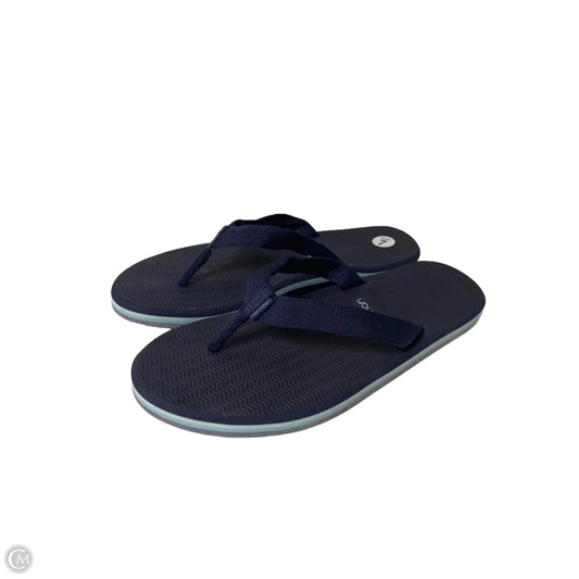 Sandals Flip Flops By Clothes Mentor In Navy, Size: 7