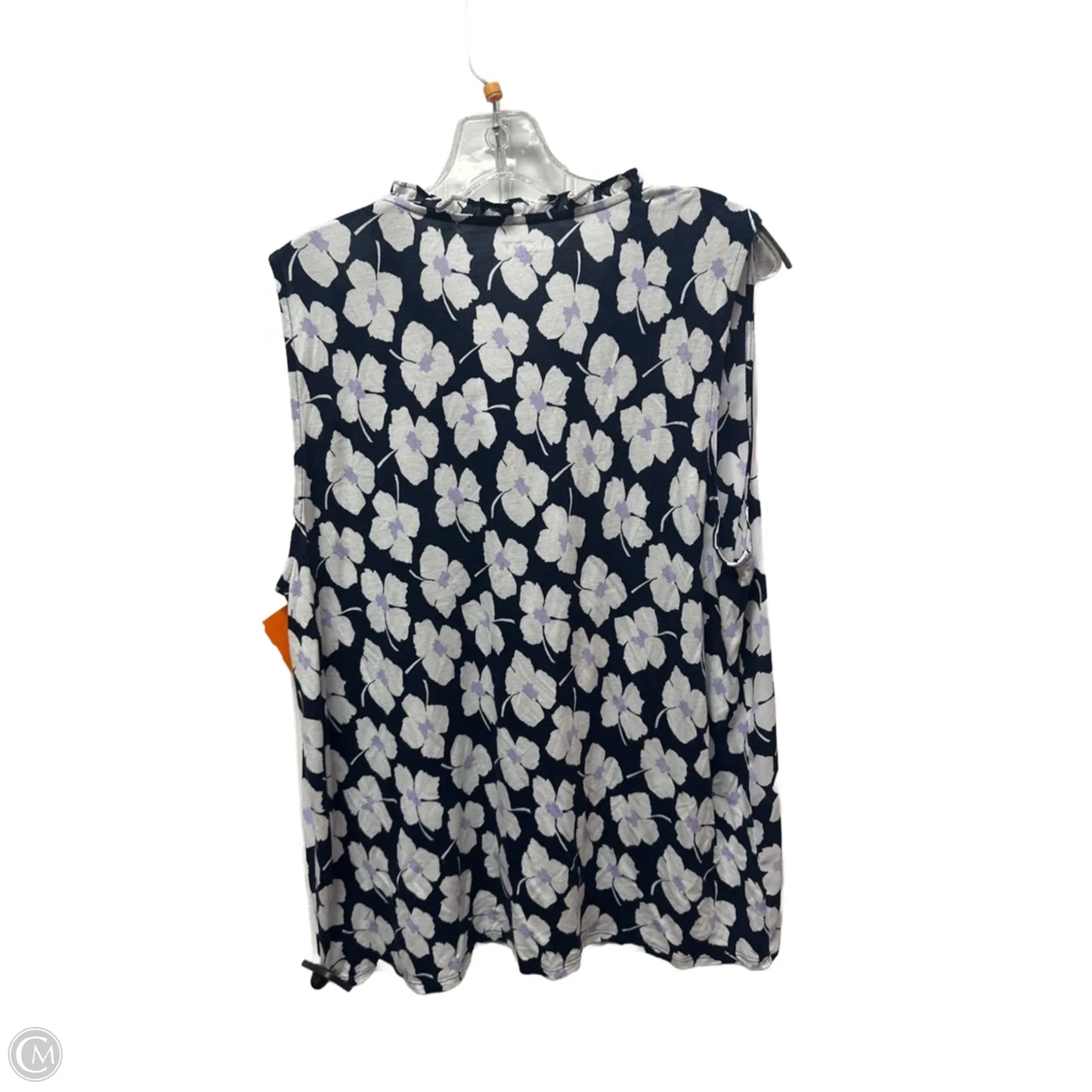 Top Sleeveless By Loft In Navy, Size: L