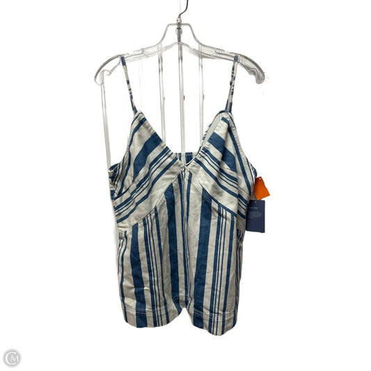 Top Sleeveless By Universal Thread In Striped Pattern, Size: L