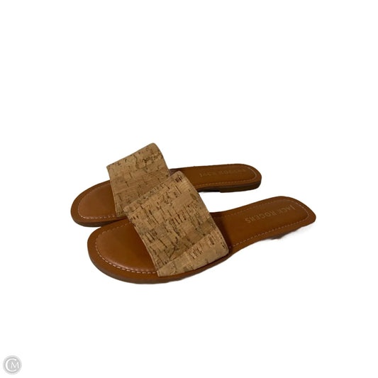 Sandals Flats By Jack Rogers In Tan, Size: 9