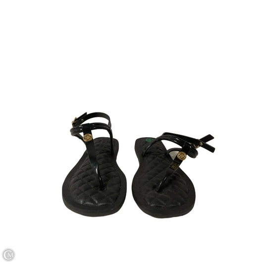 Sandals Flip Flops By Clothes Mentor In Black, Size: 5.5