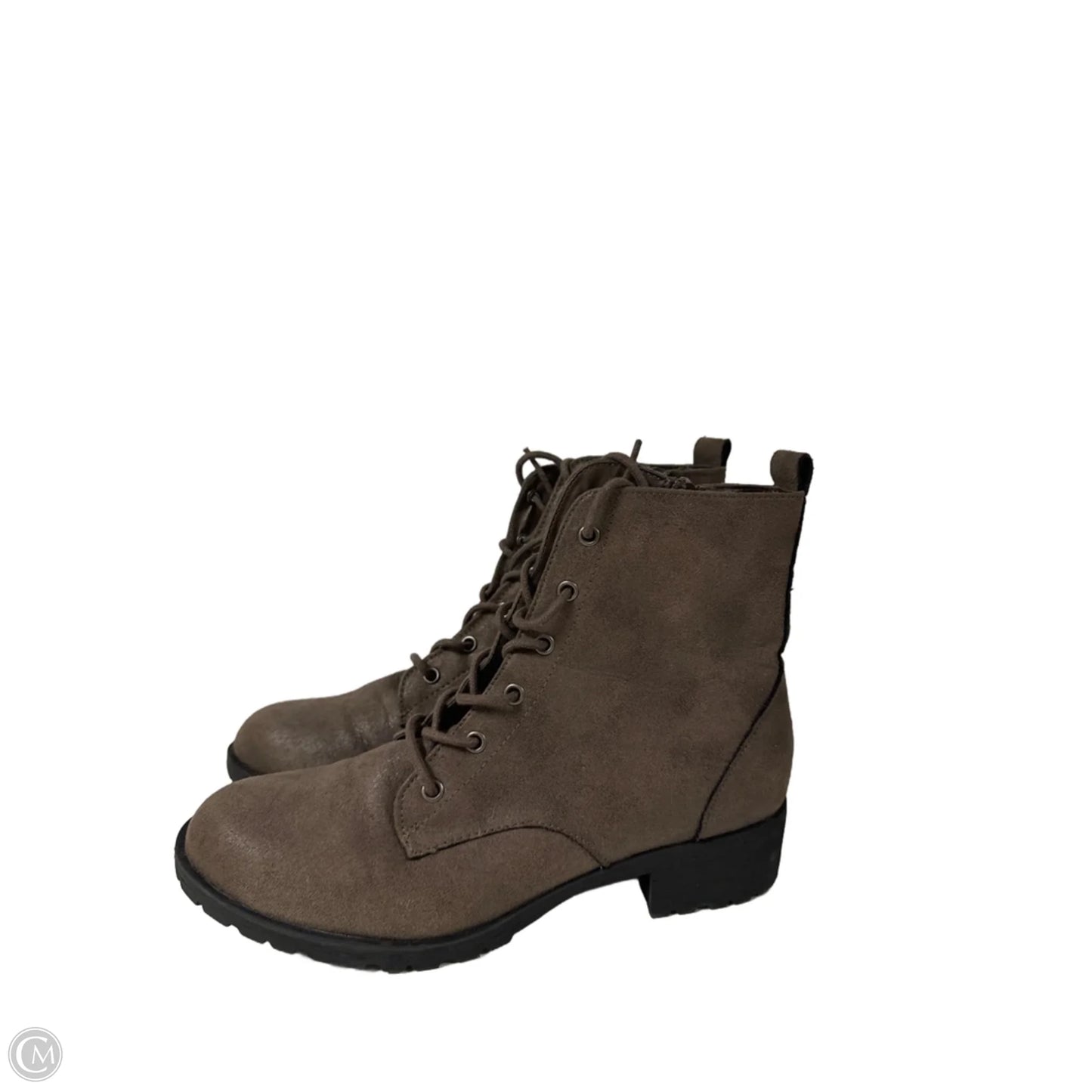 Boots Ankle Heels By Clothes Mentor In Brown, Size: 8