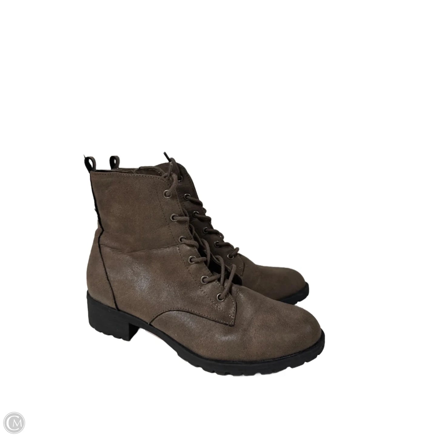 Boots Ankle Heels By Clothes Mentor In Brown, Size: 8