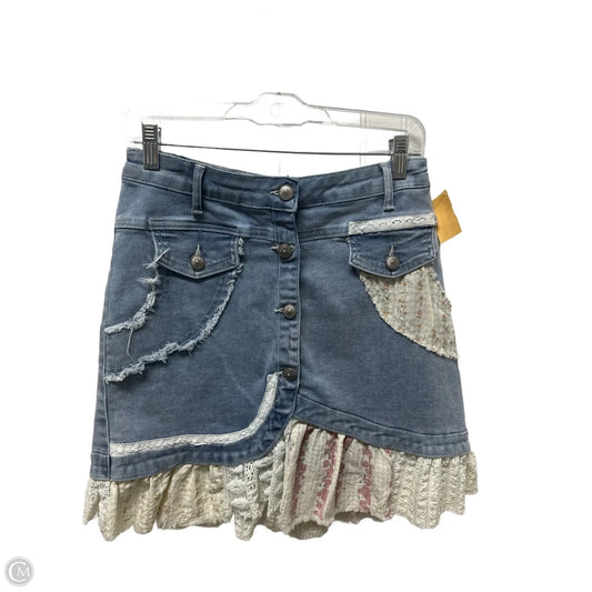 Skirt Midi By Pol In Blue Denim, Size: 12