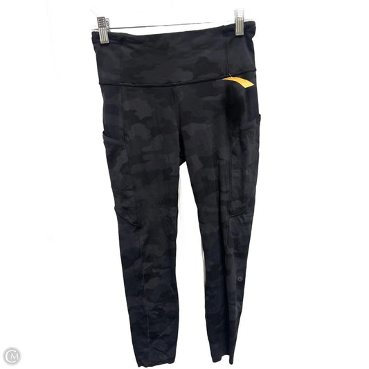 Athletic Leggings Capris By Lululemon In Camouflage Print, Size: S