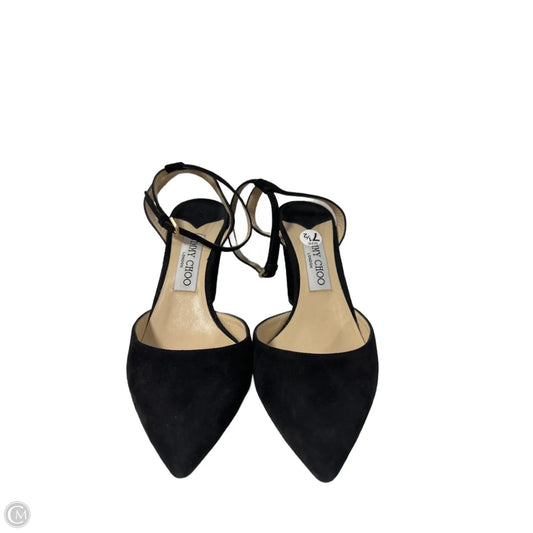 Shoes Luxury Designer By Jimmy Choo In Black, Size: 7.5
