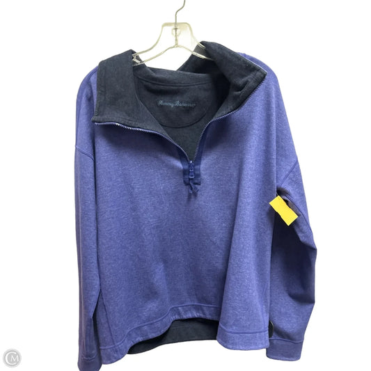 Sweatshirt Collar By Tommy Bahama In Blue, Size: M