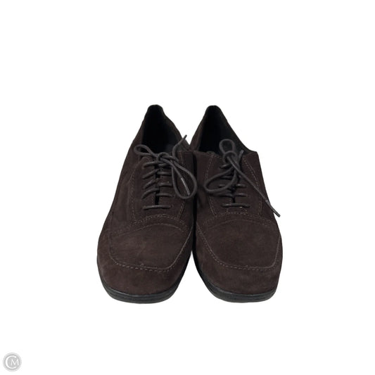 Shoes Heels Block By Clarks In Brown, Size: 9