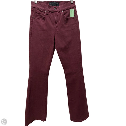 Jeans Boot Cut By Veronica Beard In Maroon, Size: 4
