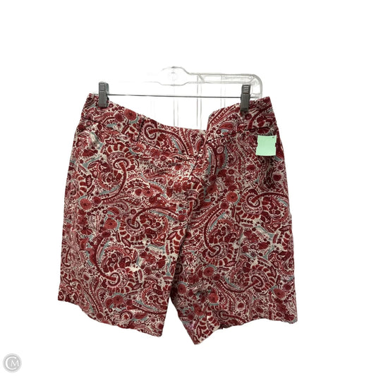 Shorts By Loft In Paisley Print, Size: 12