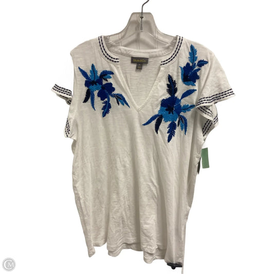 Top Sleeveless By Style And Company In White, Size: M