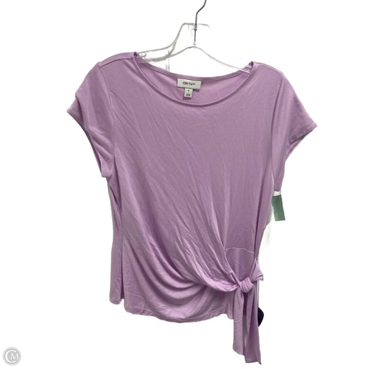 Top Short Sleeve By On 34th In Purple, Size: M
