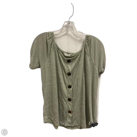 Top Short Sleeve By Retrology In Green, Size: Mp
