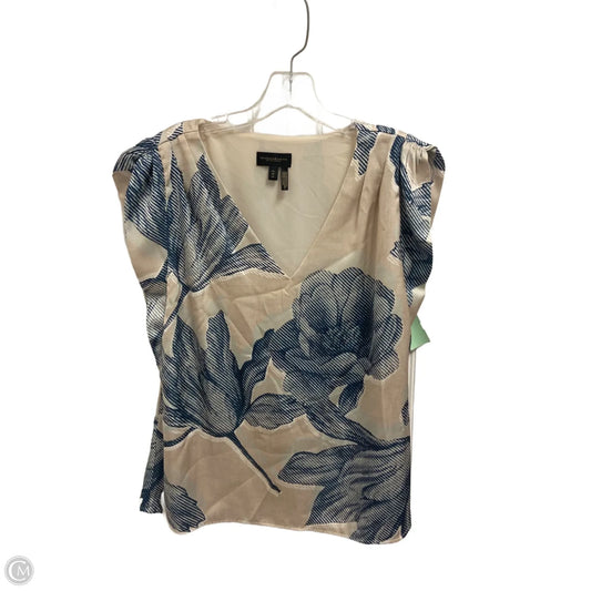 Top Sleeveless By Donna Karan In Beige, Size: M