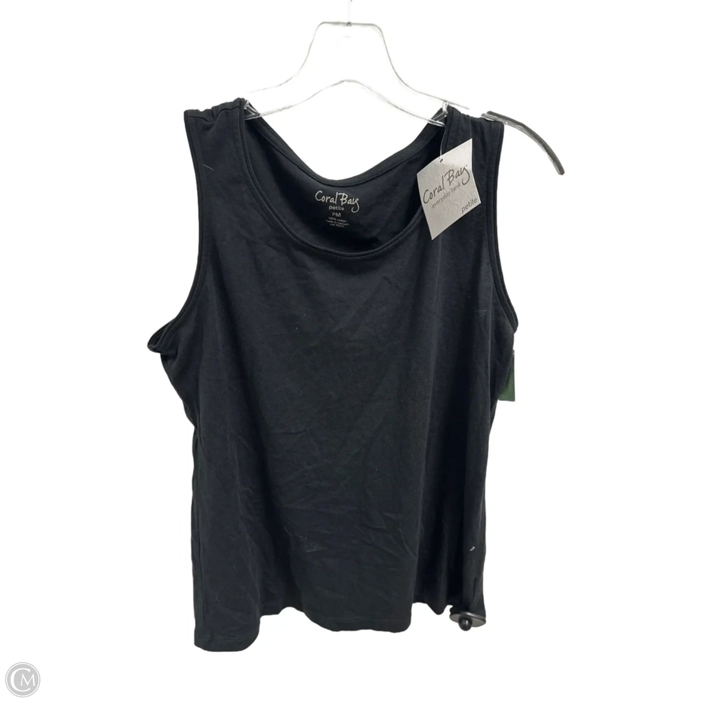 Top Sleeveless Basic By Coral Bay In Black, Size: Mp