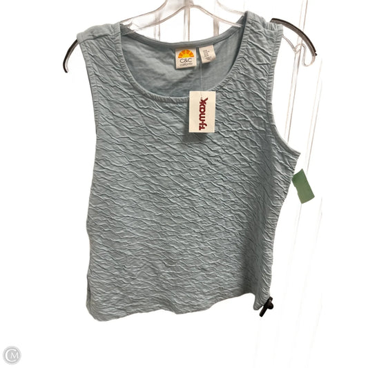 Top Sleeveless By C And C In Blue, Size: M