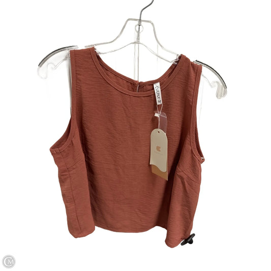 Top Sleeveless By Cme In Red, Size: M