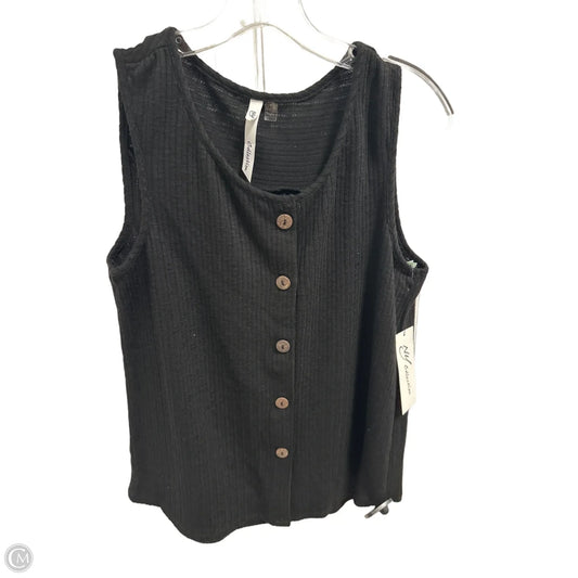 Top Sleeveless By Ny Collection In Black, Size: M