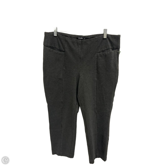 Pants Cropped By Torrid In Grey, Size: 18