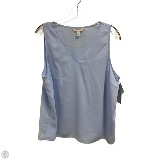 Top Sleeveless By Nine West In Blue, Size: Xl