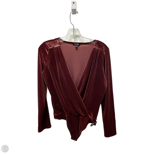 Bodysuit By Express In Red, Size: M