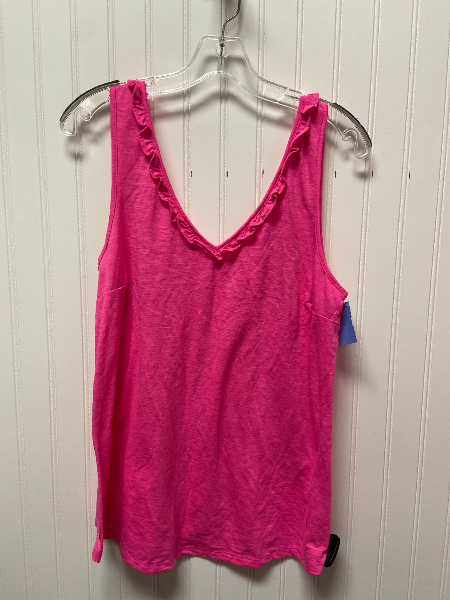 Top Sleeveless Designer By Lilly Pulitzer In Pink, Size: L