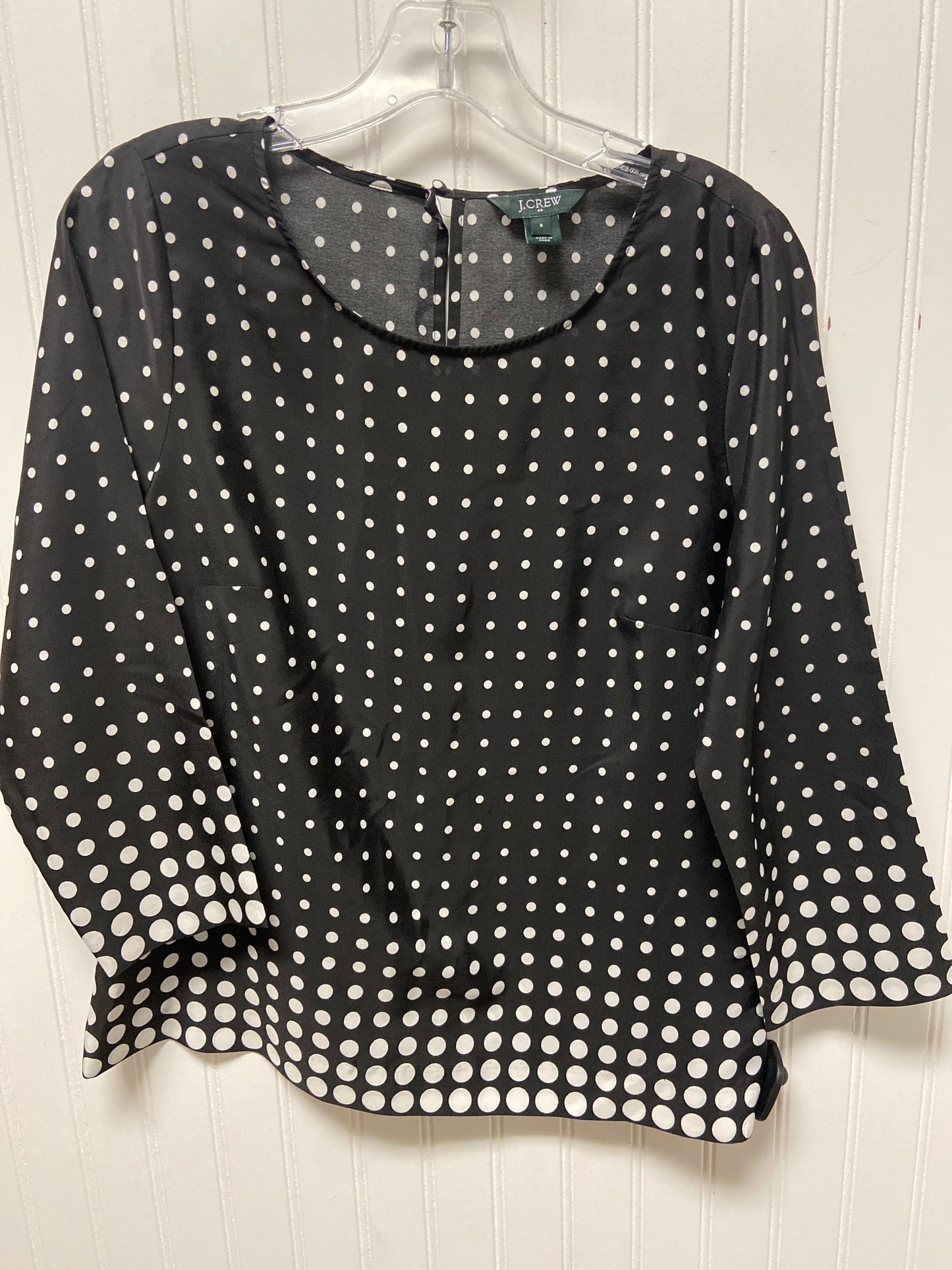 Top Long Sleeve By J. Crew In Black, Size: S