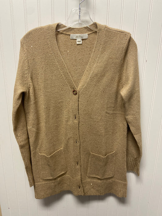 Sweater Cardigan Designer By Lilly Pulitzer In Tan, Size: S